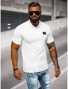 Vīriešu polo krekls balts OZONEE NB/MT3018Z