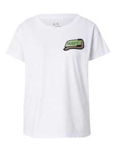 ARMANI EXCHANGE T-Krekls gaiši zaļš / melns / balts