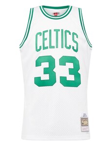 Mitchell & Ness Sportiska stila krekls 'NBA Boston Celtics - Larry Bird' zāles zaļš / melns / balts