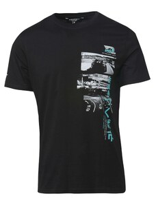 KOROSHI T-Krekls tirkīza / akmens / melns / balts