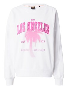 BOSS Sportisks džemperis 'Eland' gaiši rozā / balts