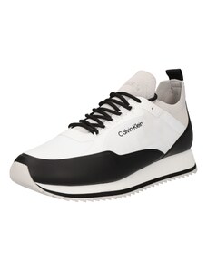 Calvin Klein Zemie brīvā laika apavi gaiši pelēks / melns / balts