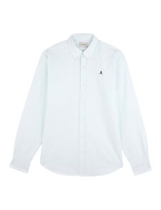 Scalpers Biroja krekls 'New Oxford' tumši zils / gaiši zaļš / balts