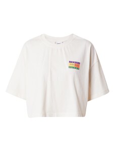 Tommy Jeans T-Krekls 'SUMMER FLAG' zaļš / lillā / oranžs / balts
