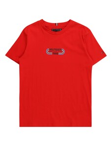 TOMMY HILFIGER T-Krekls tumši zils / debeszils / sarkans / balts