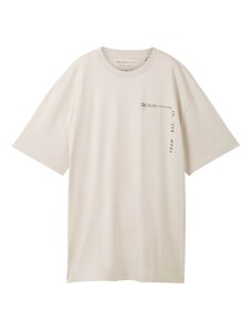 TOM TAILOR DENIM T-Krekls krēmkrāsas / degvielas krāsas / lillā / melns