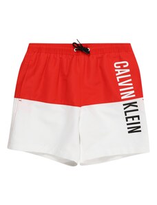 Calvin Klein Swimwear Peldšorti 'Intense Power ' sarkans / melns / balts