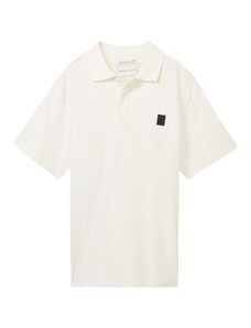 TOM TAILOR T-Krekls melns / dabīgi balts