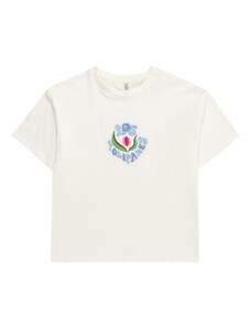 KIDS ONLY T-Krekls 'FLOWER MAIKEN' debeszils / zaļš / rozā / balts