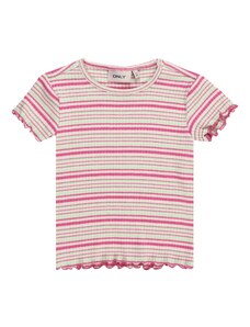 KIDS ONLY T-Krekls 'BRENDA' gaiši zaļš / rozā / dabīgi balts