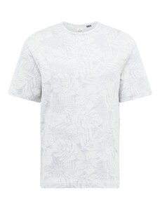 JACK & JONES T-Krekls 'Nael' raibi pelēks / balts