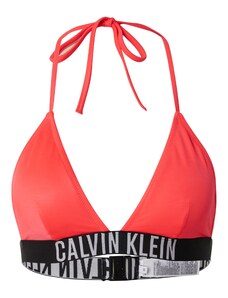 Calvin Klein Swimwear Bikini augšdaļa pelēks / sarkans / melns
