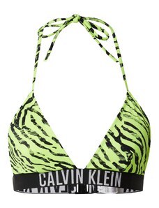 Calvin Klein Swimwear Bikini augšdaļa kaļķa / melns / balts