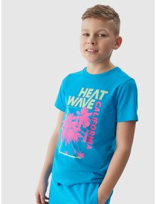 4F Zēnu t-krekls ar apdruku - zils