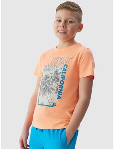 4F Zēnu t-krekls ar apdruku - oranžs