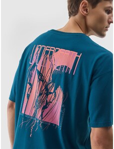4F Vīriešu t-krekls ar apdruku - jūras krāsas