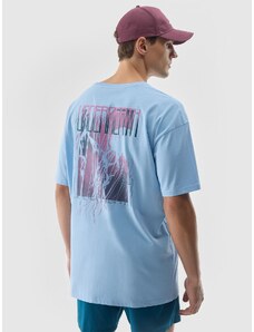 4F Vīriešu t-krekls ar apdruku - zils
