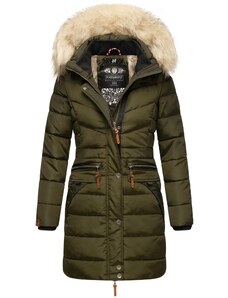 NAVAHOO Ziemas mētelis 'Paula' olīvzaļš