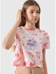 4F Meiteņu t-krekls ar apdruku - daudzkrāsu