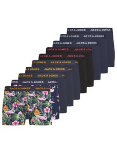 JACK & JONES Bokseršorti 'FLAMINGO' jūraszils / tumši zils / rozā / melns