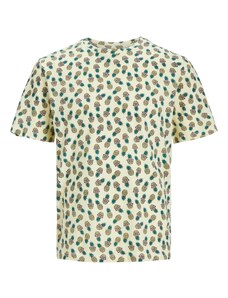 JACK & JONES T-Krekls 'SUN SHADE' brūns / pasteļdzeltens / zaļš