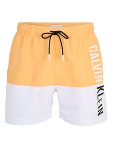 Calvin Klein Swimwear Peldšorti oranžs / melns / balts