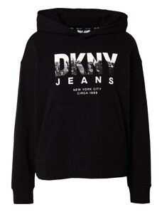 DKNY Sportisks džemperis pelēks / melns / balts