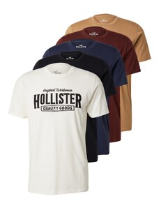 HOLLISTER T-Krekls tumši bēšs / tumši zils / bordo / melns / balts