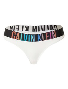 Calvin Klein Underwear Stringu biksītes 'Intense Power Pride' debeszils / oranžs / melns / balts