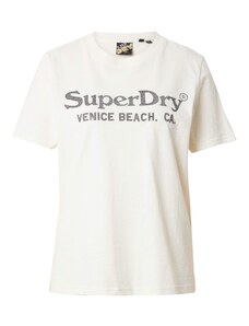 Superdry T-Krekls krēmkrāsas / pelēks