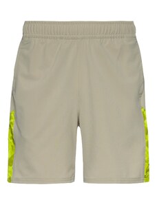PUMA Sporta bikses dzeltens / pelēks / zaļš / melns