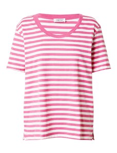 ESPRIT T-Krekls rozā / balts