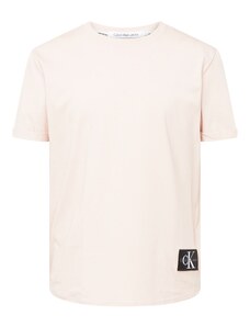 Calvin Klein Jeans T-Krekls pasteļrozā / melns / balts