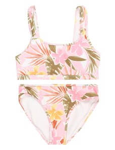 Abercrombie & Fitch Bikini gaiši zaļš / oranžs / rožkrāsas / balts