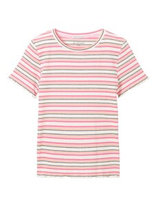 TOM TAILOR T-Krekls oranžs / rozā / melns / balts