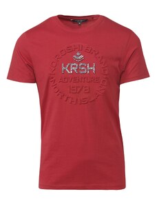 KOROSHI T-Krekls pelēks / sarkans / balts