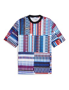 PUMA Sportiska stila krekls zils / tumši zils / sarkans / balts