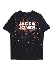 Jack & Jones Junior T-Krekls 'SPLASH' tumši zils / aprikožu / balts