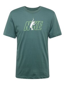 NIKE Sporta krekls gaiši zaļš / tumši zaļš / balts