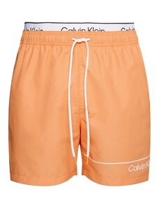 Calvin Klein Swimwear Peldšorti gaiši oranžs / melns / balts