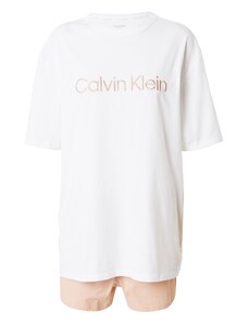 Calvin Klein Underwear Pidžama ar šortiem bēšs / balts
