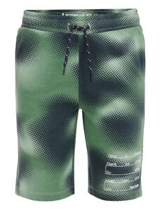 WE Fashion Bikses pelēks / zaļš / balts