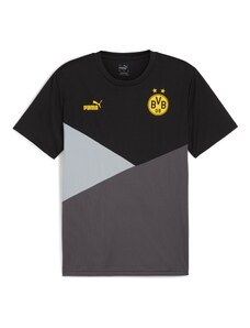 PUMA Sporta krekls 'BVB' dzeltens / gaiši pelēks / tumši pelēks / melns