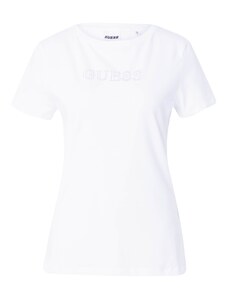 GUESS T-Krekls 'SKYLAR' caurspīdīgs / balts