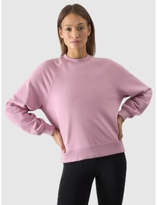 4F Sieviešu sporta džemperis bez kapuces - pūdersārts