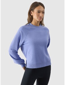 4F Sieviešu sporta džemperis bez kapuces - zils