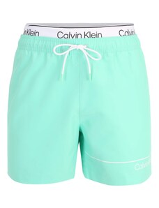 Calvin Klein Swimwear Peldšorti tirkīza / melns / balts