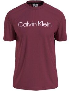 Calvin Klein T-Krekls 'DEGRADE' bordo / balts