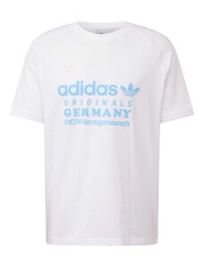ADIDAS ORIGINALS T-Krekls krēmkrāsas / debeszils / balts