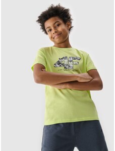 4F Zēnu t-krekls ar apdruku - zaļš
